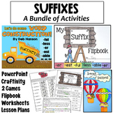 Suffixes Bundle: Worksheets, Vocabulary Activities, Word S