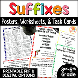 Root Words Suffixes Posters and Activities: Suffix Practic