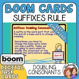Suffixes: Doubling Consonants Boom Cards Digital Task Card