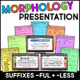 Suffixes -FUL and -LESS Morphology Teaching Slides & Guide