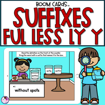 Preview of Suffixes | Grammar BOOM Cards™