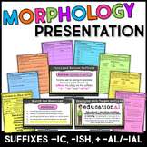 Suffixes -IC, -ISH, & -AL/-IAL Morphology Teaching Slides 