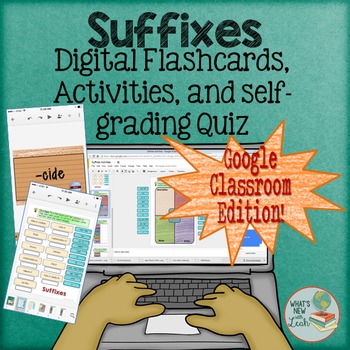 Preview of Suffixes Interactive Activities for Google and One Drive Distance Learning