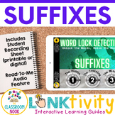 Suffixes LINKtivity® | Word Work Center | Morning Work | W