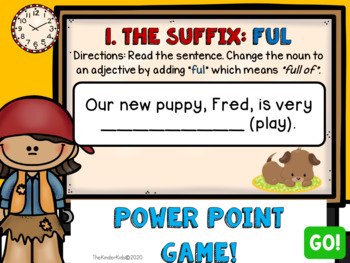 Preview of Suffixes PowerPoint Game