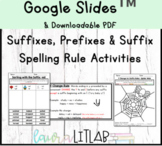 Suffixes, Prefixes, and Suffix Spelling Rules Bundle