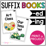 Suffixes Printable or Projectable Readers -ED and -ING books