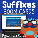 Suffixes Self-Checking BOOM Digital Task Cards