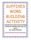 Suffixes Word Building Activity