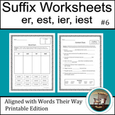 Suffixes Worksheets/ Words Their Way Worksheets/Derivation