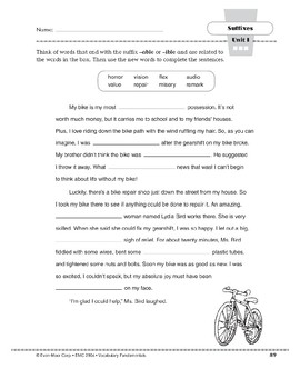 Suffixes: -able & -ible by Evan-Moor Educational Publishers | TpT