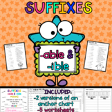 Suffixes -able & -ible