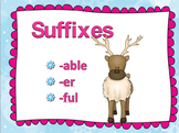 Suffixes Powepoint :-er,-able,-ful/Distance Learning