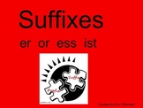 Suffixes er or ess ist