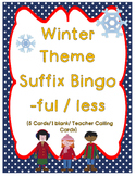 Suffixes -ful and -less Bingo