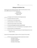 Suffrage and Abolitionist Test
