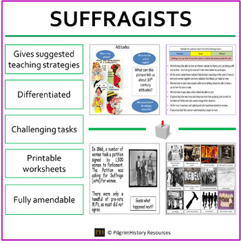 Preview of Suffragists and Suffragettes