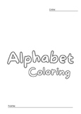 Sugar Cookie Alphabet Coloring Worksheet