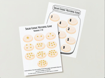 Preview of Sugar Cookie Jar - Counting Activity