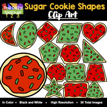 sugar cookie clip art black and white
