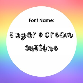 Preview of Sugar & Cream Outline Shadow Font