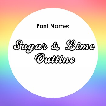 Preview of Sugar & Lime Outline Font