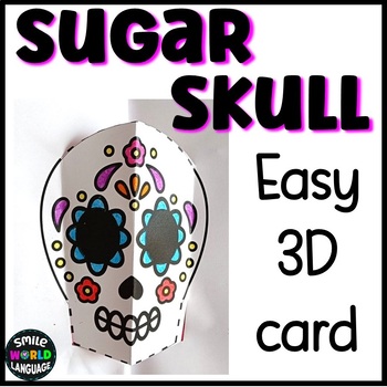 Preview of Sugar Skull 3D easy craft Día de Muertos Culture Hispanic heritage Day of Dead