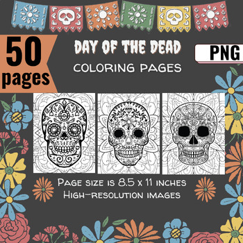 Preview of Sugar Skull Day of the Dead coloring ,activities Template,  Elementary Sub Plans