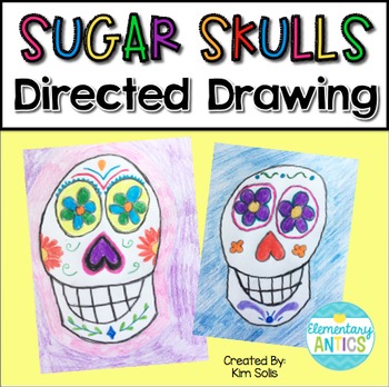 Preview of Sugar Skull Directed Drawing