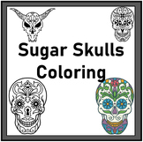 Sugar Skulls Coloring Pages- 50 Halloween Theme Day of The