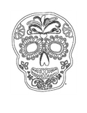Sugar Skulls: Coloring Pages for Halloween and The Day of 