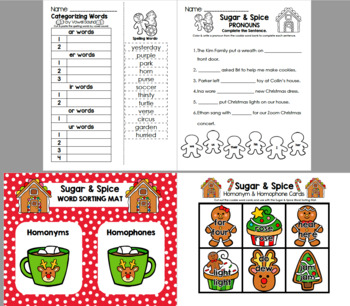 Sugar & Spice 3rd Grade Grammar Grab Bag #14 by Little Learning Lane