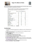 Sugar and Caffeine Content