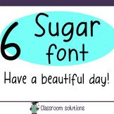 Sugar font : A Creative font for Teachers