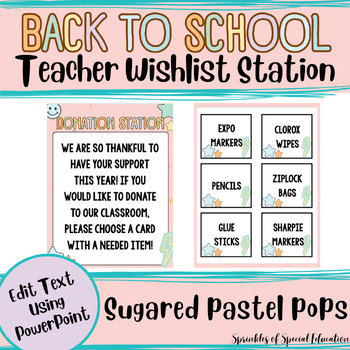 Meet the teacher Wishlist Donation Cupcakes in Spanish & English