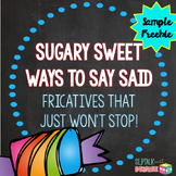 Sugary Sweet Ways to Say Said FREEBIE