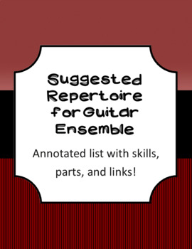 Preview of Suggested Repertoire for Guitar Ensemble