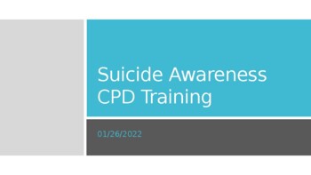 Preview of Suicide Awareness CPD Training