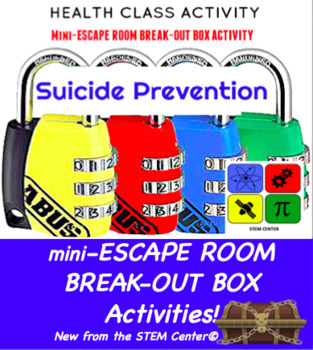 Preview of Suicide Prevention Escape Room - Break Out Box