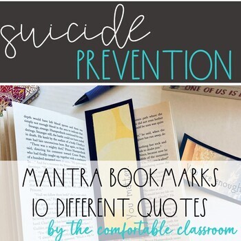 Preview of Suicide Prevention Mantra Bookmarks