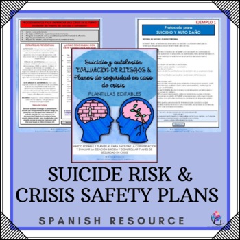Preview of Suicide & Self Harm Risk Assessment and Crisis Safety Plans - SPANISH VERSION