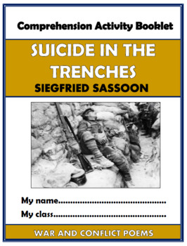 Preview of Suicide in the Trenches - Siegfried Sassoon - Comprehension Activities Booklet!