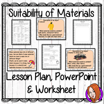 Preview of Suitability of Materials Lesson