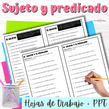 Preview of Sujeto y predicado - Subject and predicate in Spanish
