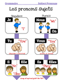 Sujets Pronoms Lesson (Grammar Organizer & Presentation)