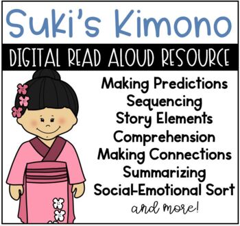 Preview of Suki's Kimono Digital Online Resource for Google Classroom™ Slides™ 