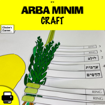 Preview of Sukkos Arba Minim Craft