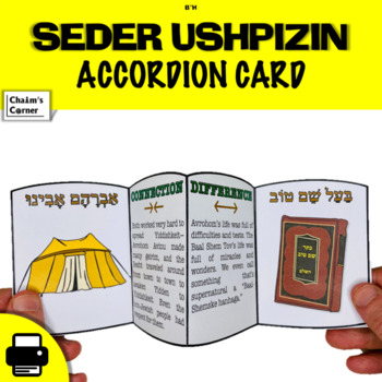 Preview of Sukkos Ushpizin Accordion Cards