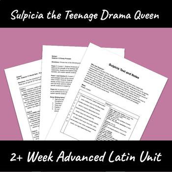 Preview of Sulpicia the Teenage Drama Queen: Latin Unit