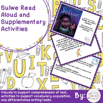 Preview of Sulwe Read Aloud & Supplementary Activities Distance Learning